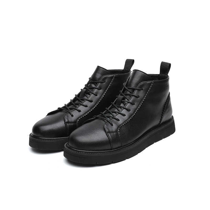 Martin Boot Large Ankle Boots Autumn Winter New Youth Fashion Boots Hairstylist Mens Leather Boots Fashion Boots 240927