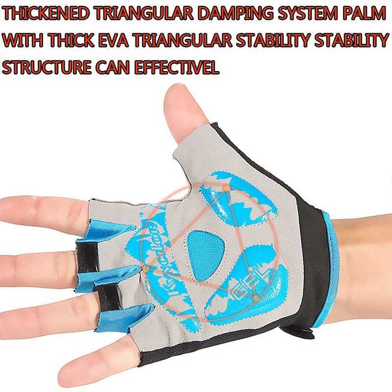 Womens Fiingers gel Bicycle Gloves Breathable and Non slip MTB Bicycle Bicycles Bicyc Gloves Summer Gym Yoga Training GlovesW241018