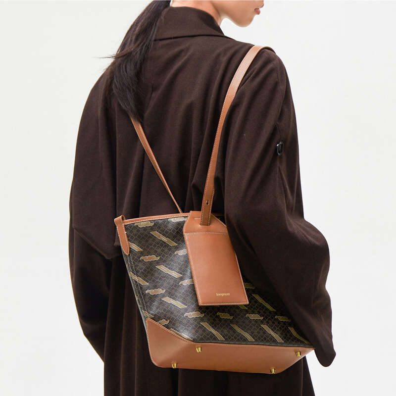 High Capacity Commuting Handbag Fashion Retro Style Tote Bag Brand Design Printing Classic Women Shoulder Bags