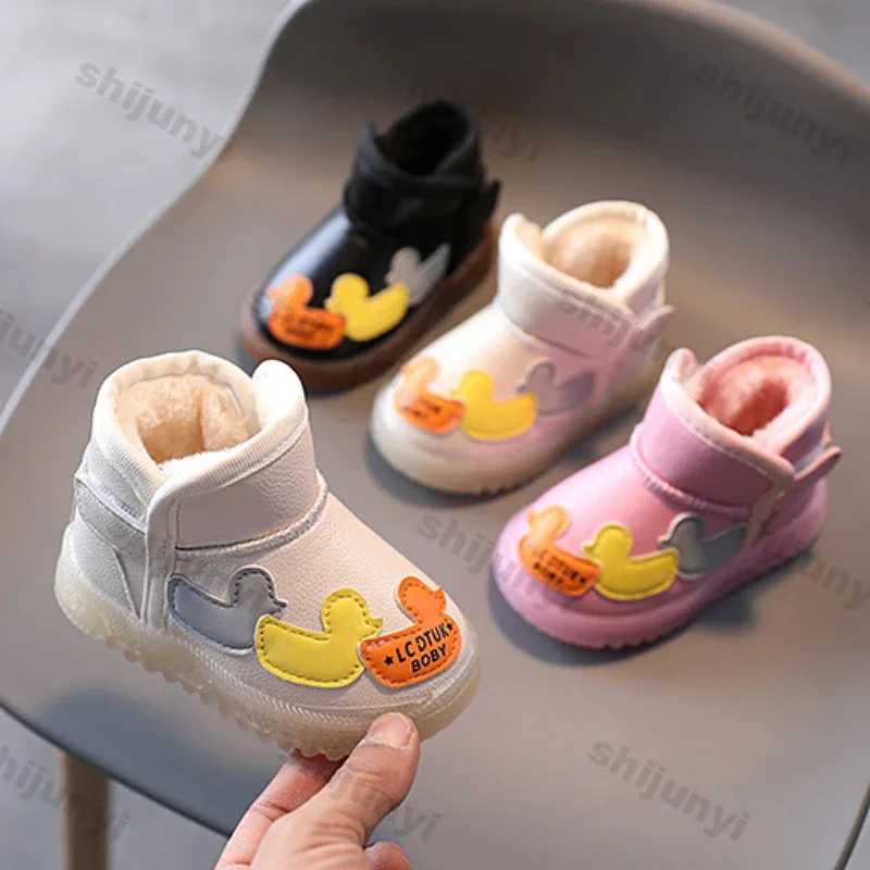 Boots Childrens snow boots winter warmth thick robot girl plush cotton boots new fashion anti slip casual shoes comfortable childrens boots H241018