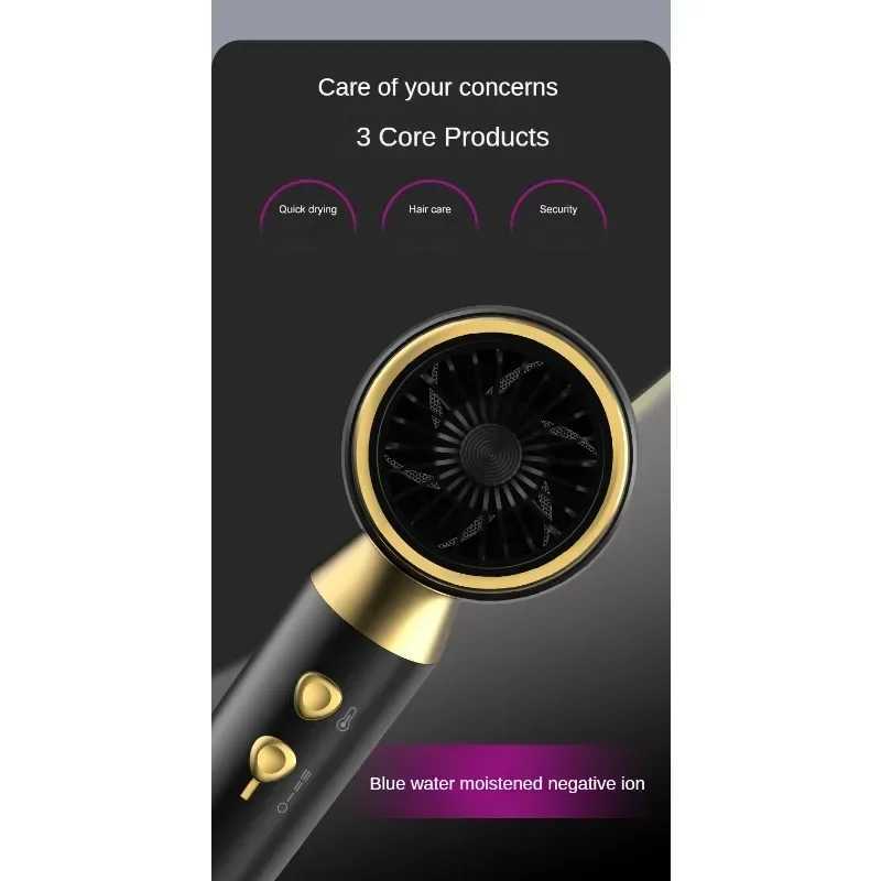 High Speed Quick Dry Hair Dryer Electric Hair Brush 2400W Dryer Hair Stand Bathroom Hot Air Anion Hair Care HomeXJ241017