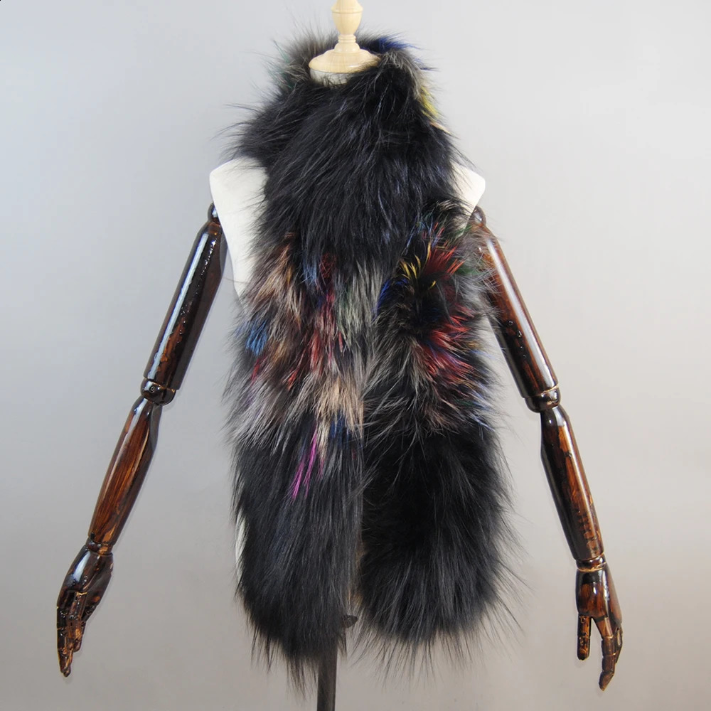 High quality womens real fox fur scarf long warm and soft knitted real fox fur shawl bag natural fox fur Pashmina scarf 241017