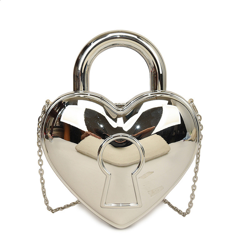 Acrylic box bag niche womens bag ins trendy chain crossbody bag internet celebrity love heart mouth red envelope R250317
