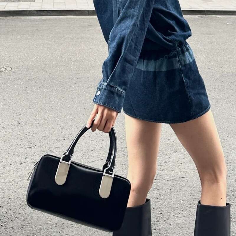 Summer Black Handbag Fashion Simple Style Boston Original Brand Design Cosmetic Bag Women Crossbody Bags