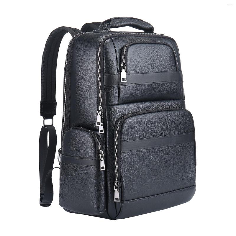 Day Packs Factory Direct Men's Backpack Leather Business Commuter Large Capacity Computer Gifts