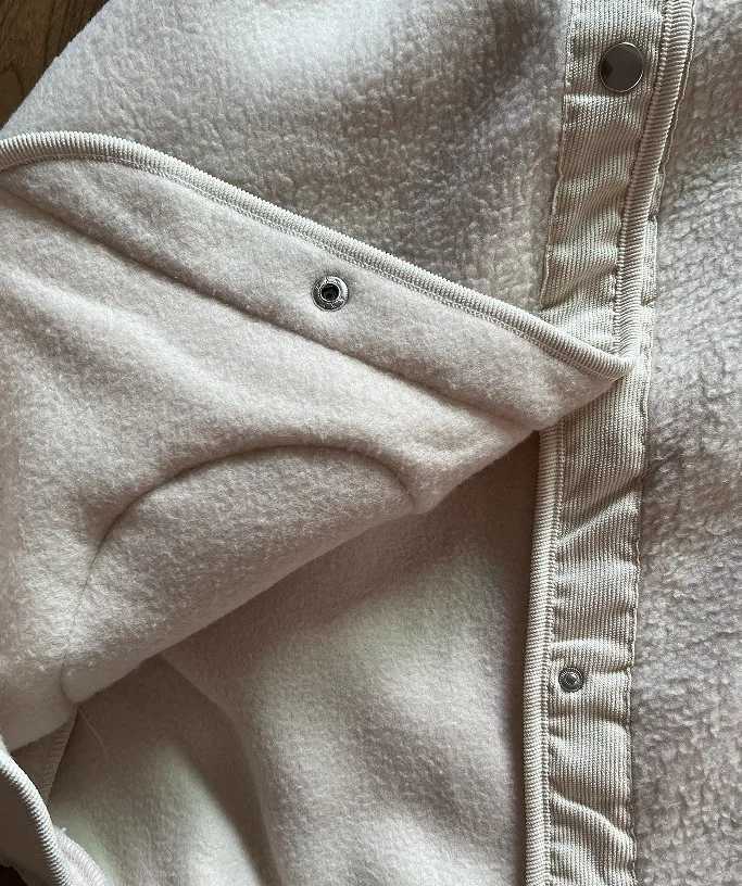 Ladies Cute Ins Hooded Button Up Jacket Womens Spring Autumn Winter Chic Loose Warm Lamb Coat Outerwear Female Cheap WholesaleX241018