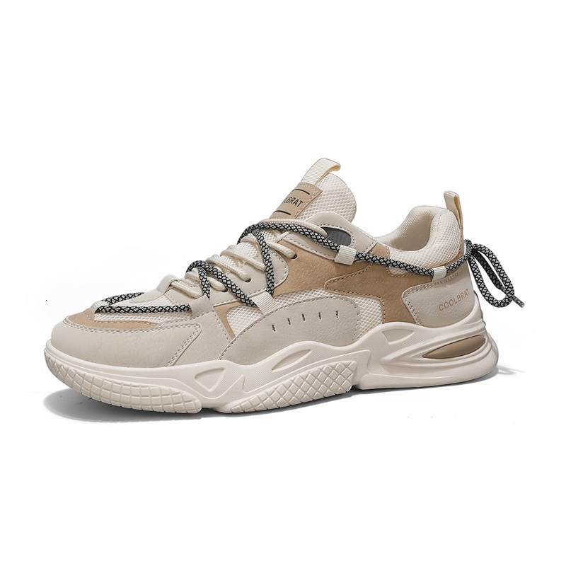 Spring Summer New Comfortable, Leisure, Breathable Dad Youth Running and Sports Shoes, Versatile, Tall Men's Shoes