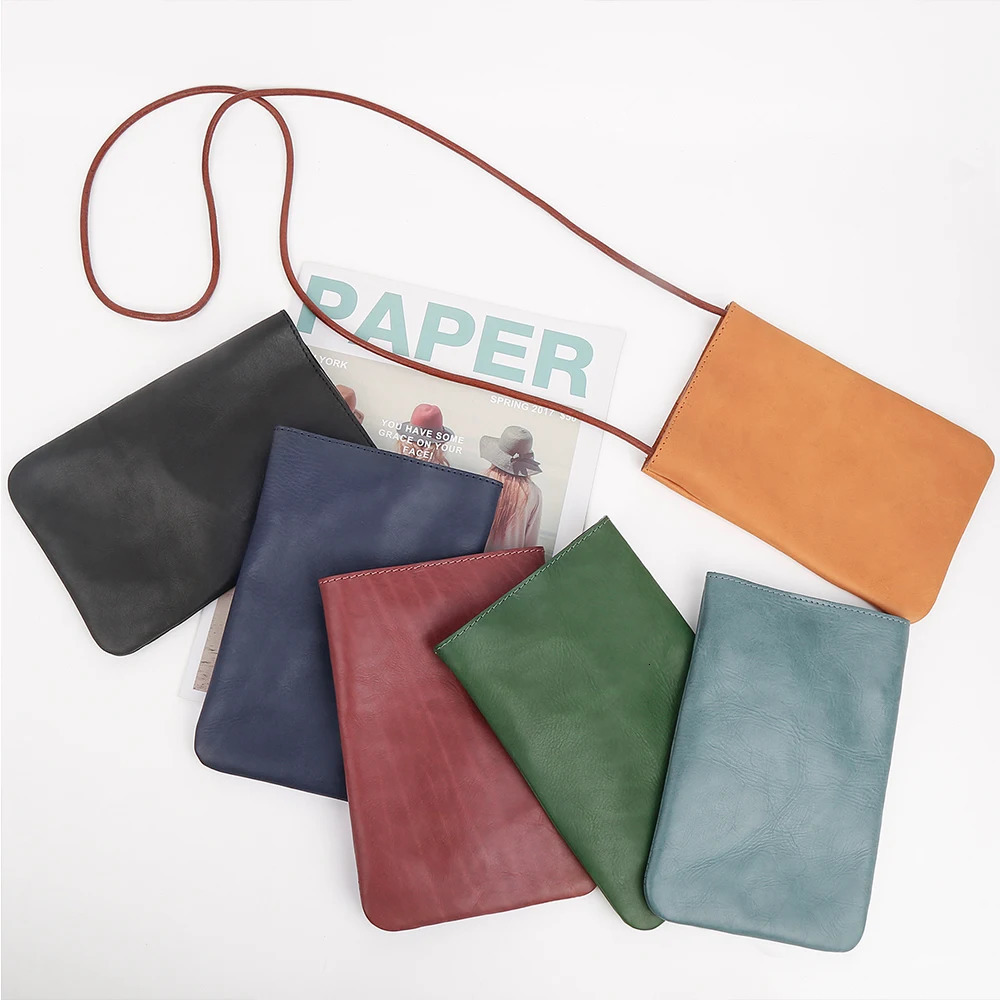 JOGUJOS genuine leather womens shoulder cross body bag small hand bag womens phone bag simple style messenger bag phone bag241018bj