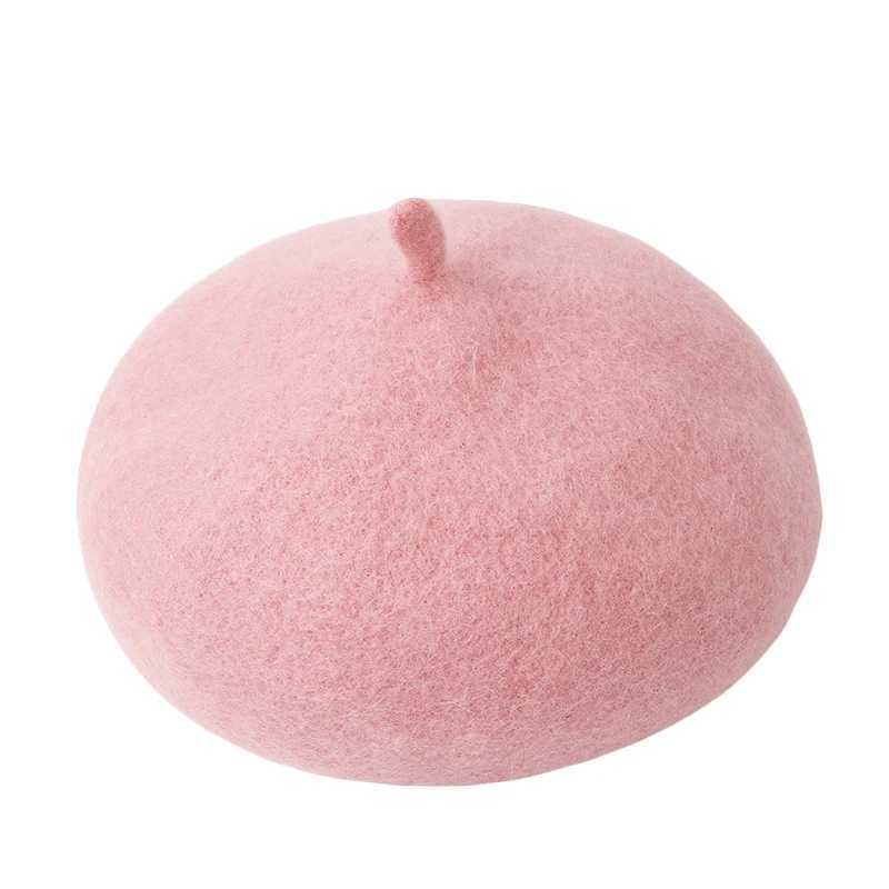 Citgeett Winter Kids Baby Girls Wool Beret Hats Winter Warm Hat Adjustable Hat LX241018