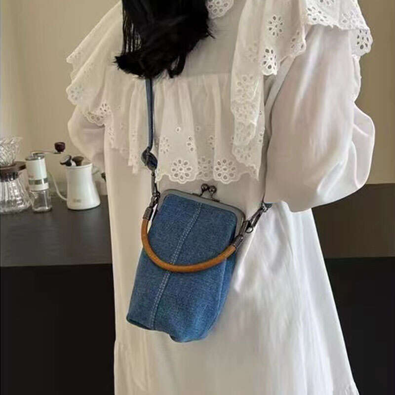 Phone Mobile Fashion Denim Crossbody Bags Sweet Commuter Female Tote Versatile Shoulder Portable Women Exquisite Mini Bag