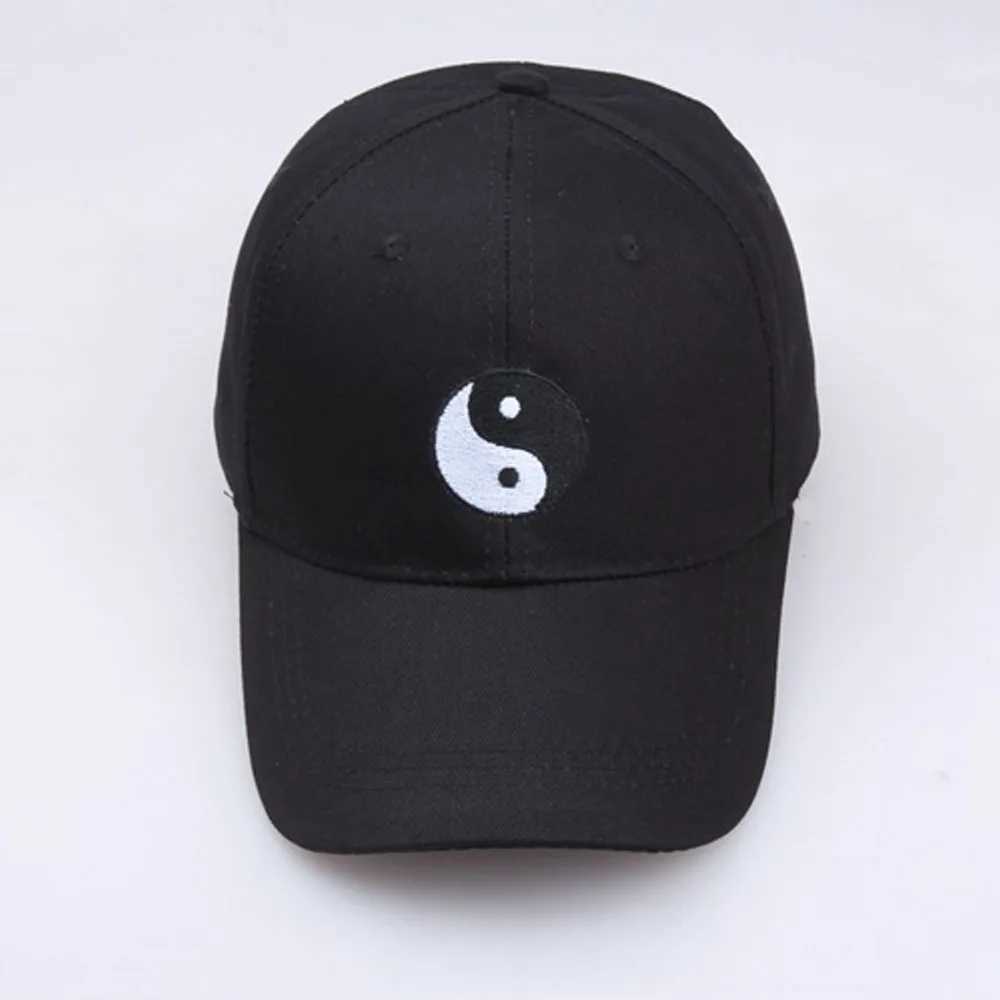 High Quality Dad Hat 100% Cotton Swimming Yin and Yang Gossip Embroidered Hat Snapback Baseball Cap For Men Women Trucker CapsX241018
