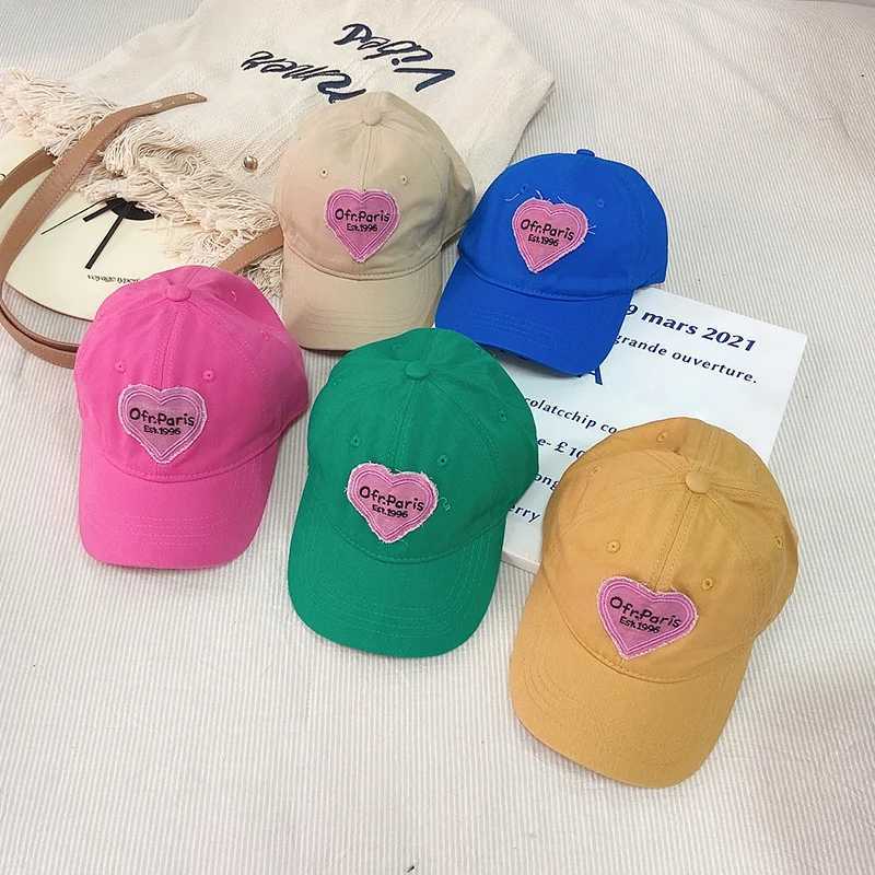 Baby Girl Boy Baseball Caps Summer Autumn Fashion Letter Embroidery Kids Hats Adjustable Casual Caps Outdoor Visor Hats LX241018