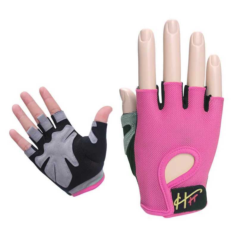 1 pair of lightweight half finger sports gloves multifunctional fitness gym weightlifting training driving glovesW241018