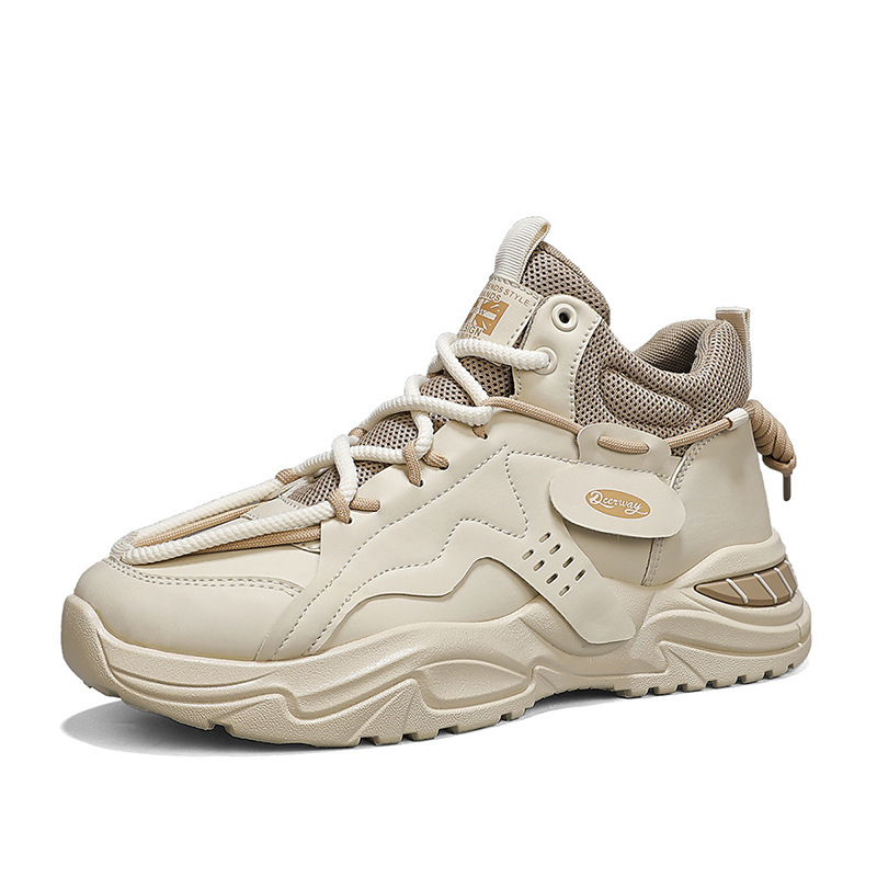 Men's Autumn New Thick Soled Casual Mid Top Sports Shoes