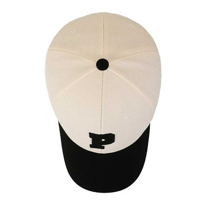 Ladies And Men Cotton Baseball Caps Fashion P Letter Back Button Cap Casual Fall Outdoor Sports Caps Girls Hats UnisexX241018