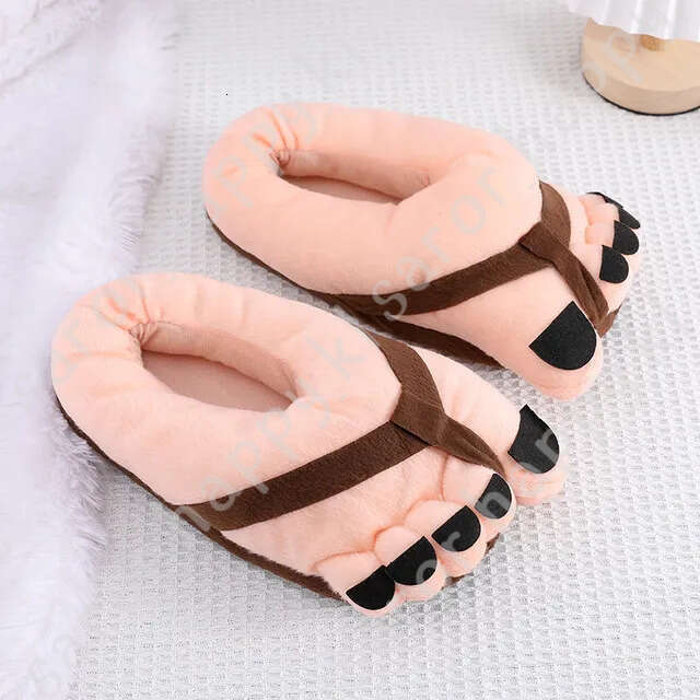Fashionable Peculiar Foot Shape Funny Cartoon Funny Home Slippers Warm Anti-Slip Fun Slippers Bedroom Warm Shoes 899