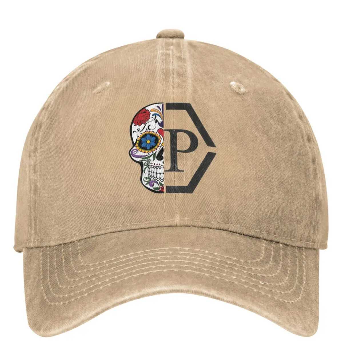 Luxury Brand Philipping Pleining Baseball Cap Half Skull Flower Outdoor Sports Hip Hop Dad HatsX241018