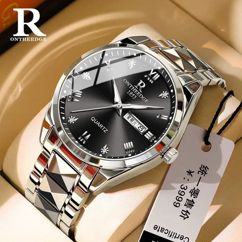 Fashionable highend y mens watch waterproof luminous date sports top classic business quartz 241009