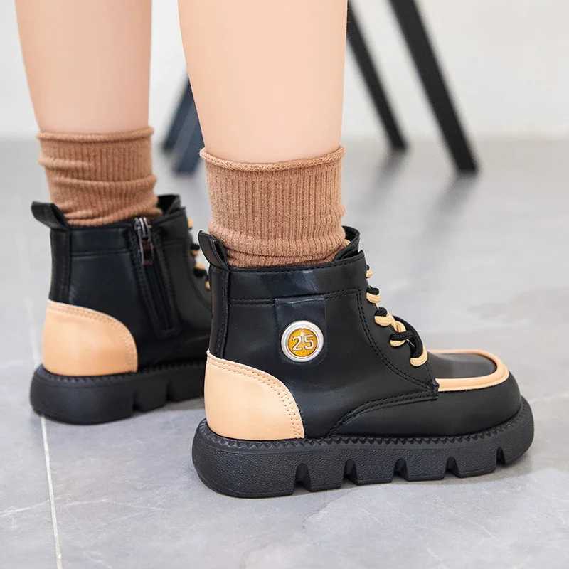Boots Children Short Boots Spring and Autumn New Color Matching Kids Boys and Girls Ankle Boots Dropshipping 2023 Non-slip Breatheable H241018