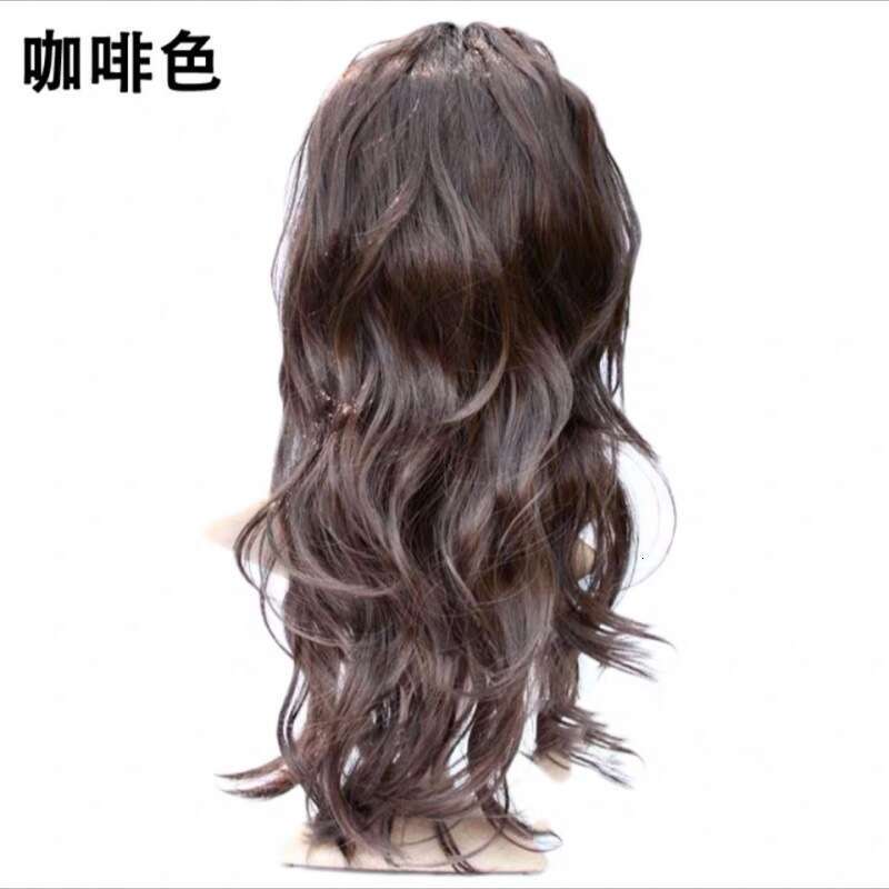 Colorful Cover Tiktok Live Broadcast KTV Big Curl Party Funny Long Wave Wig Props