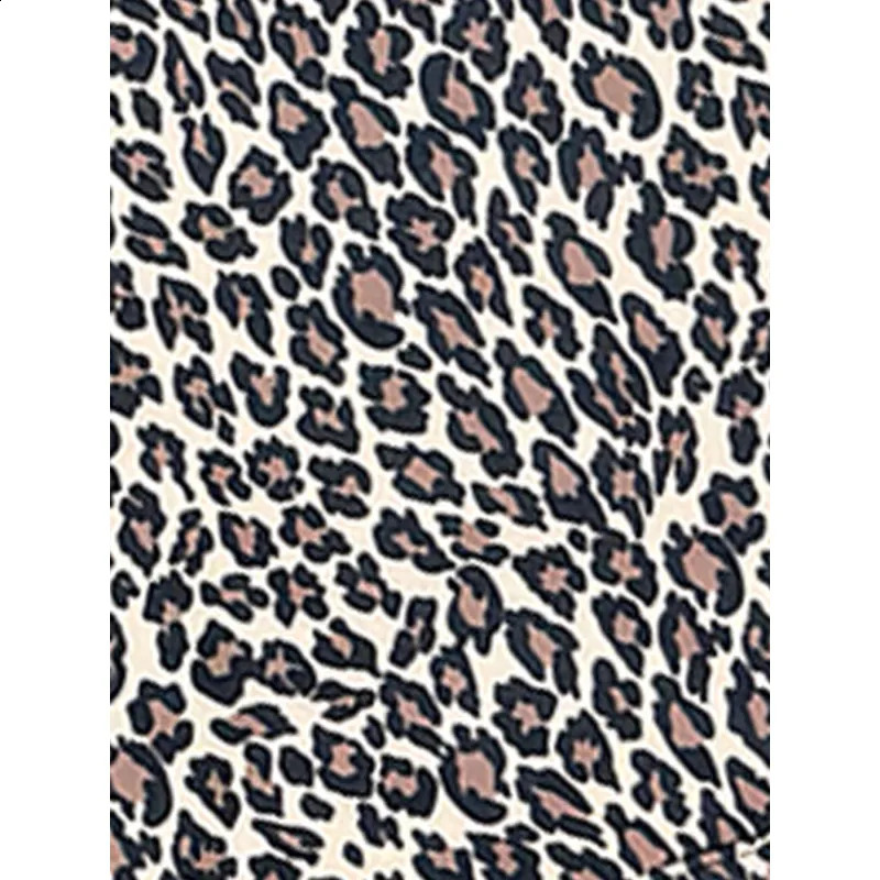 Traf women 2024 Leopard Print Hoodies Women Y2k Streetwear HipHop Harajuku Cheetah Print Hooded Sweatshirt Vintage Autumn Winter 241017