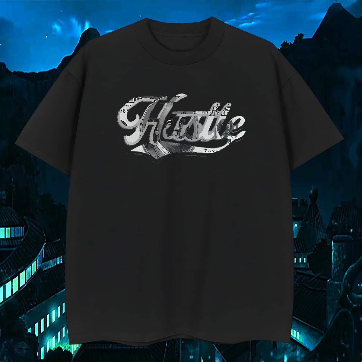 Popular T shirt 100% Cotton 230g letter Street Casual DIY Anime O Neck Short Sleeves Couples T Shirts 2024 DIY Tee Shirt