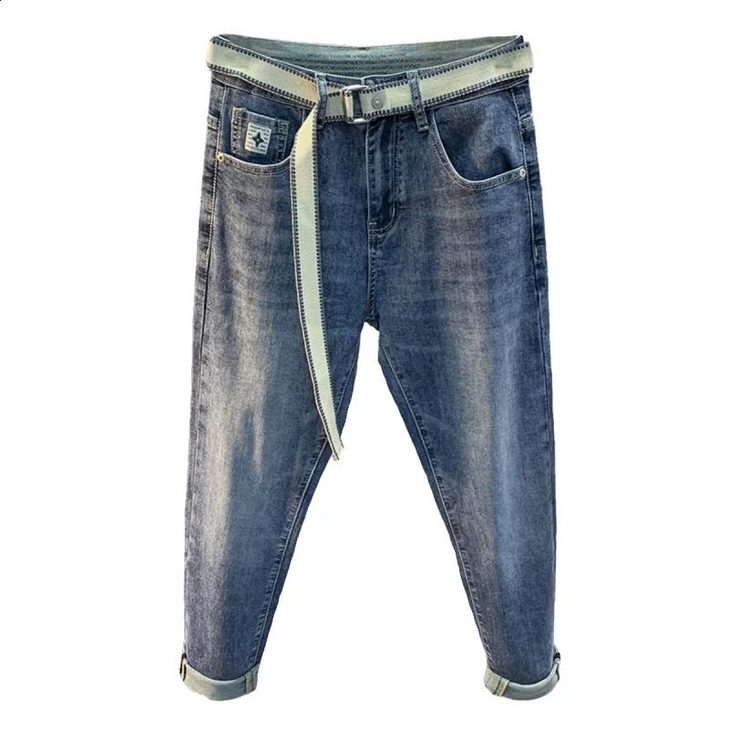 Spring/Summer Mens Fashion Tight Mens Jeans Korean Full Match Street Mens Pants 241007