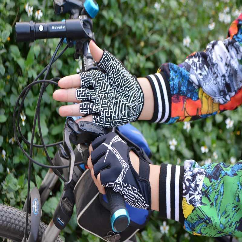 MOREOK Breathable Half Finger Anti slip Comfortable Grip Fitness Yoga Gym Exercise GlovesW241018
