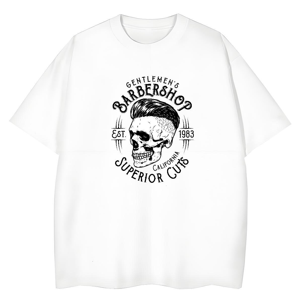 2024 Designer Womens T Shirts 230g 100% Cotton Breathable Short Sleeve Casual Sport skull Woman Tshirt Loose DIY Anime Wear