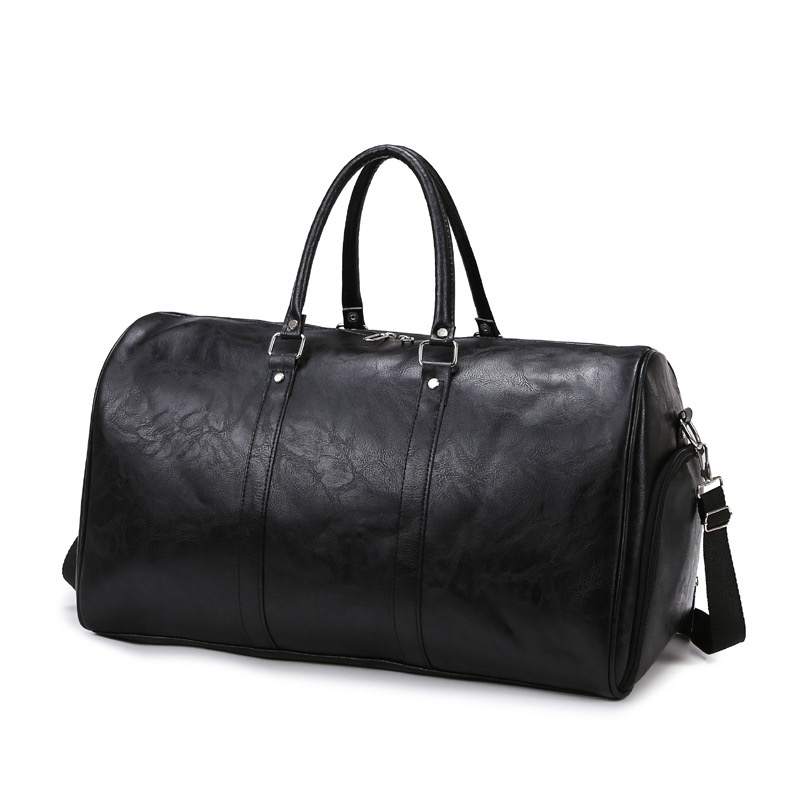 3 Luufan Crazy Horse Genuine Men Real Leather Travel Duffel Vintage Big Weekend Bag Male Luuage Handbag Duffle 4
