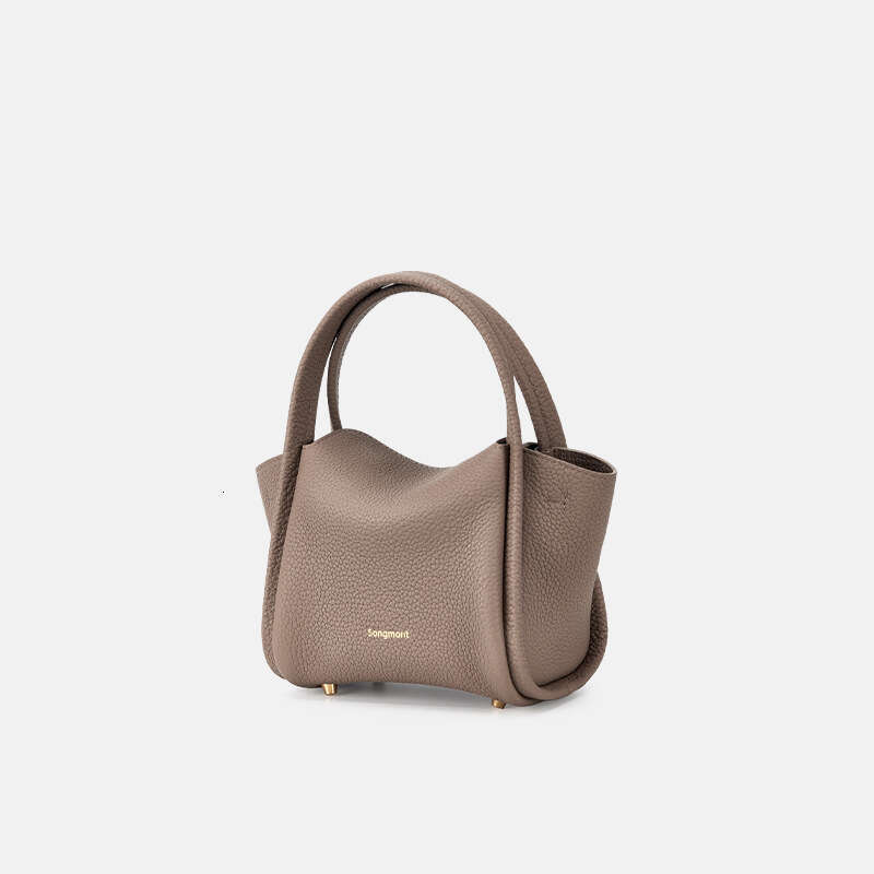 New Genuine Leather Lychee Pattern Shoulder Fashion Mini Simple Crossbody Bags Casual Solid Color Women Handbag