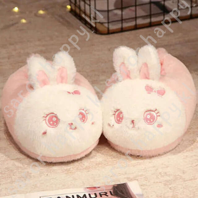 New Home Slippers Cartoon Bee Modeling Design 2023 White Warm Adult Lady Plush Head Silent Indoor Floor Women Fun Slippers 475
