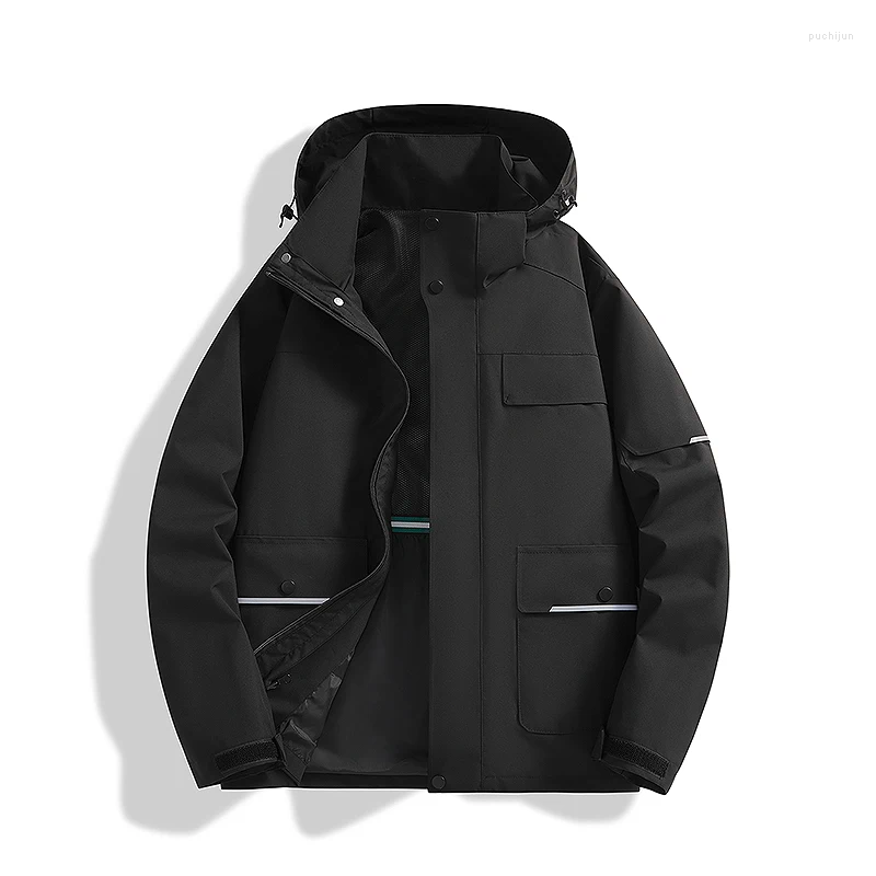 Men's Jackets Spring And Autumn Couples Single Chongshan Windproof Waterproof Jacket Men Women Oversized Coat Outdoor Mountaineering