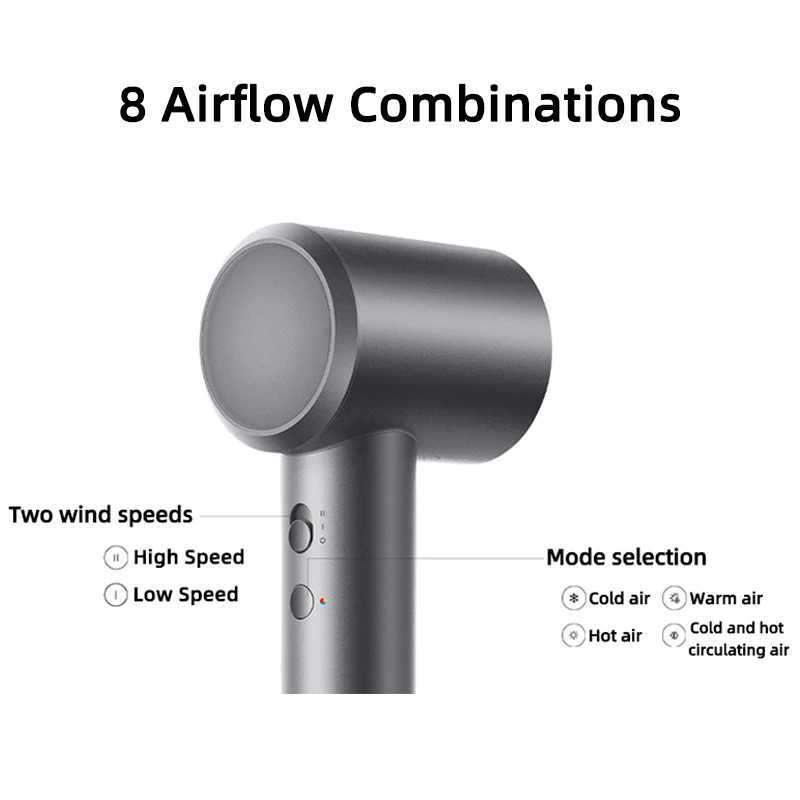 Xiaomi Mi Home Electric Hair Dryer H501 High speed Negative Ion 110000 Rpm Professional Care Wind Speed 62m/s 1600W Fast Drying W241018
