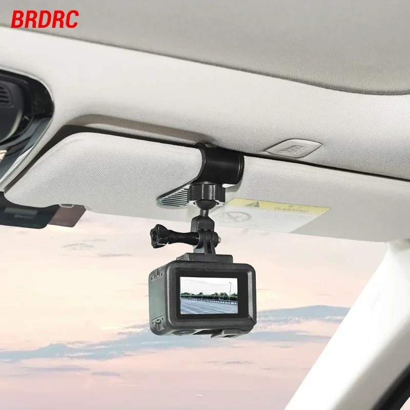 Sports Camera Accessories Panoramic Camera Car Bracket Invisible Sunshade Bracket Car Clip