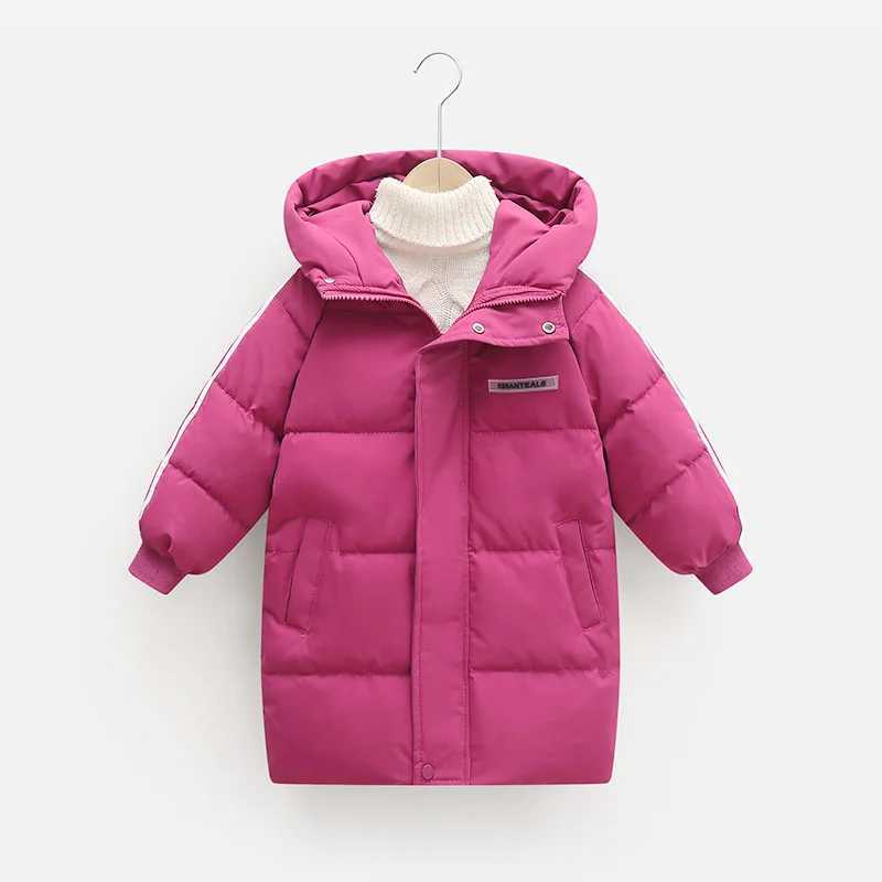 New thick coat winter boy girl apron warm coat childrens clothing hooded cotton clothing snow jacket M241018