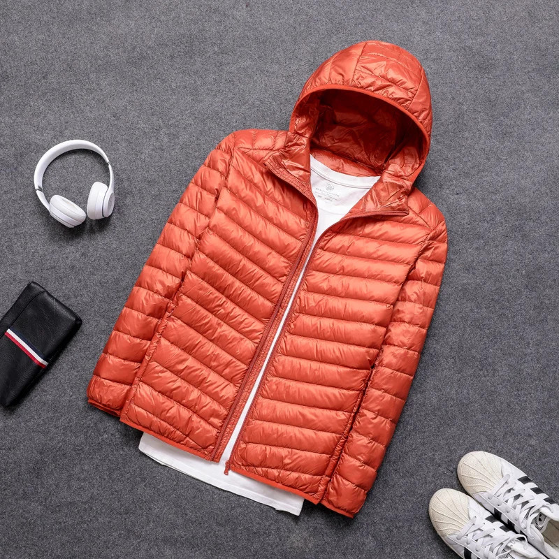 Down Jacket All-Season Ultra Lightweight Packable Water And Wind-Resistant Breathable Coat Big Size Men Hoodies Jackets 2023