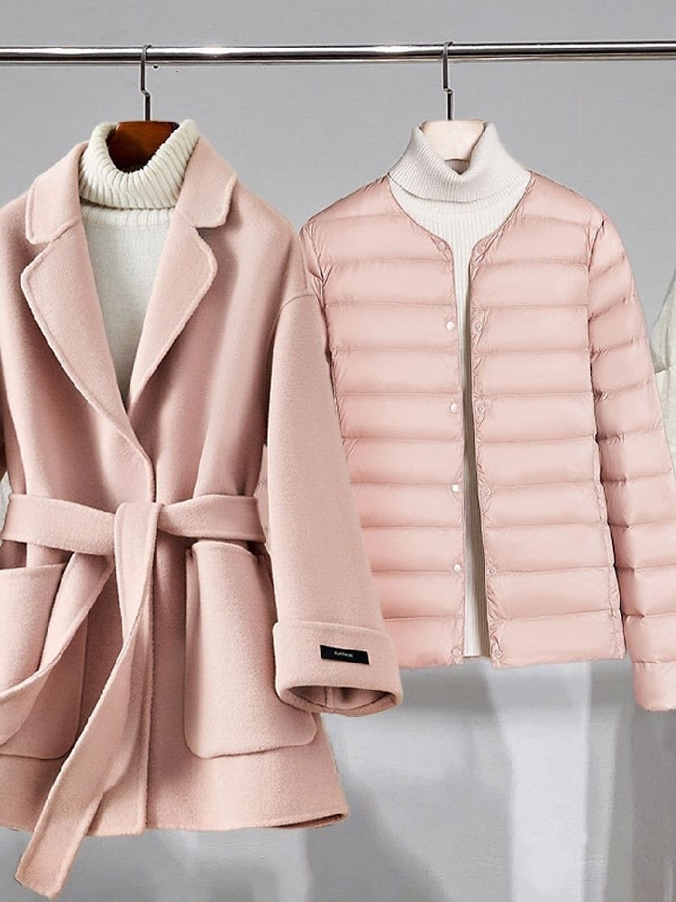 Top Grade 90% White Duck Down Women Ultra Lightweight Packable E Jackets 2023 New Autumn Winter Keep Warm Puffer Coats