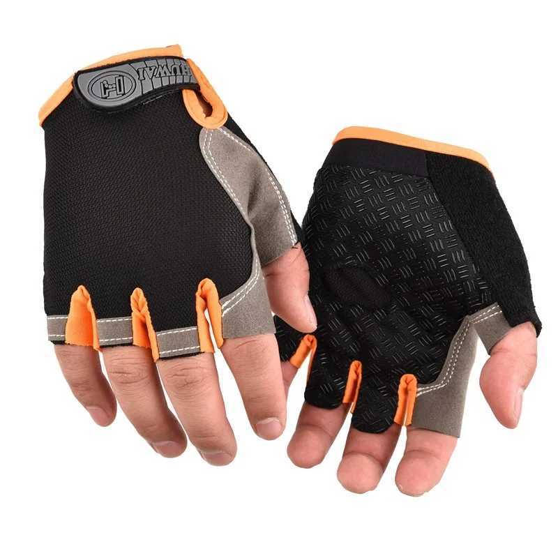 Half Finger Bicycle Gloves Mens Breathable Anti Slip MTB Bicycle Outdoor Bicycle Gloves Summer Gym Yoga Exercise Training Womens GlovesW241018