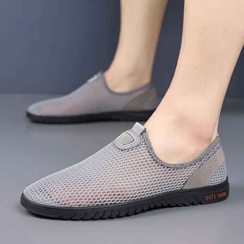 New Men S Shoes Casual Mesh Breathable Walking Male Outdoor Soft Lightweight Fashion Man Comfortable Sneakers Ddmythur