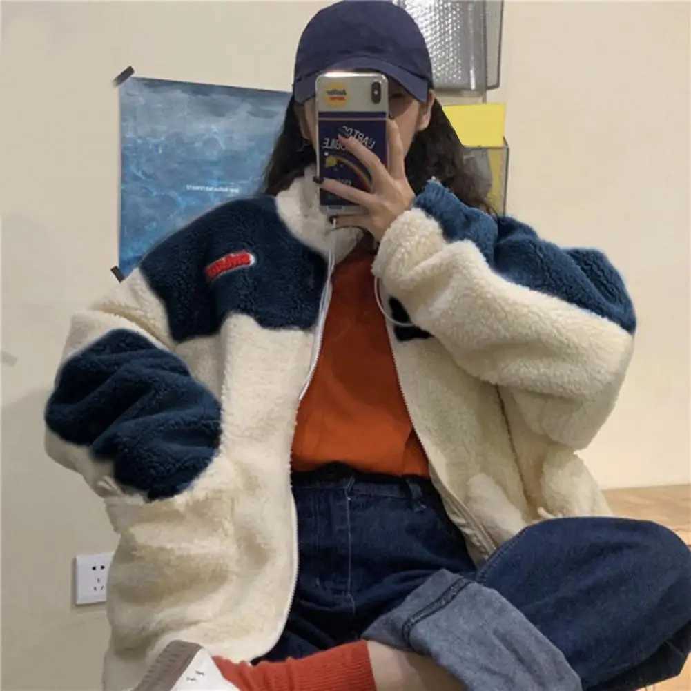 Winter Clothes Women Jackets for Women Lambwool Coat Korean Fashion New In Loose OverSize Thick Parkas Long Sleeve Top CoatsX241018