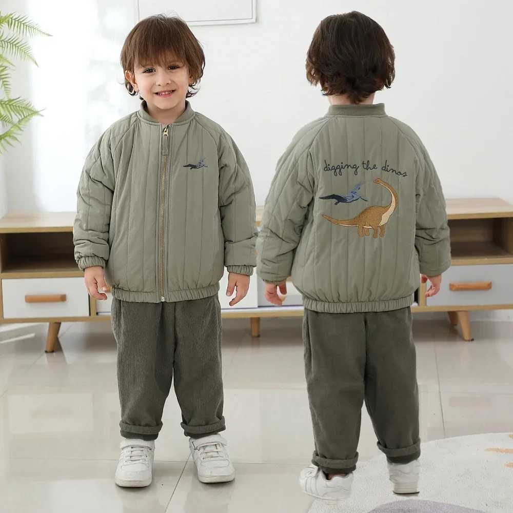 Baby girl boy down jacket children cartoon jacket childrens warm jacket autumn winter childrens clothing Korean style M241018