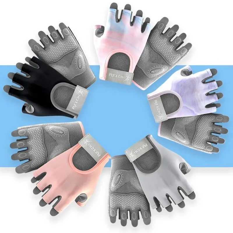 1 pair of lightweight sports gloves used for weightlifting cycling push ups training breathability and snobberyW241018