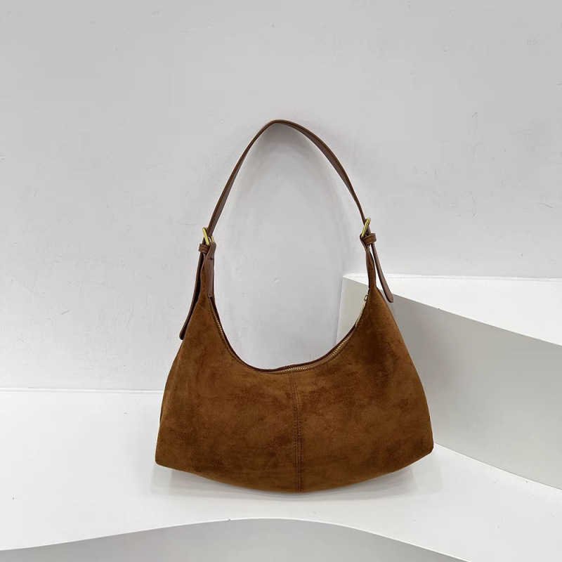 CMM New Niche Design Suede Premium Feeling Armpit Stick Bag Shoulder Bag