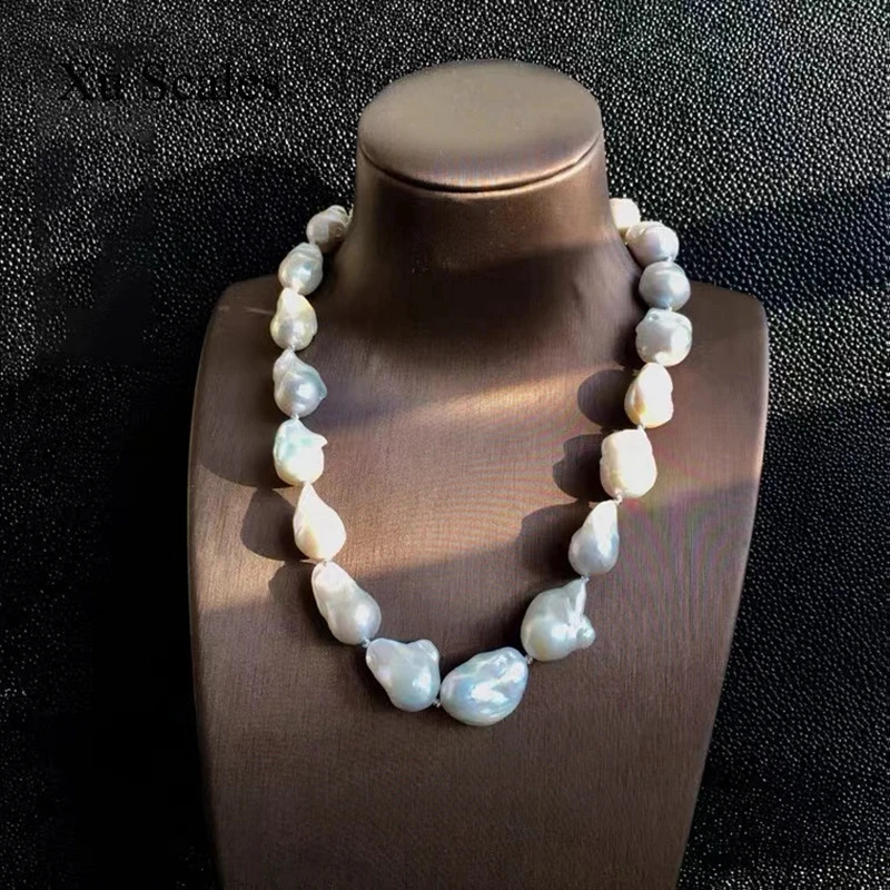 100% natural freshwater super shaped Baroque long necklace sweater chain pattern dinner jewelry 241017