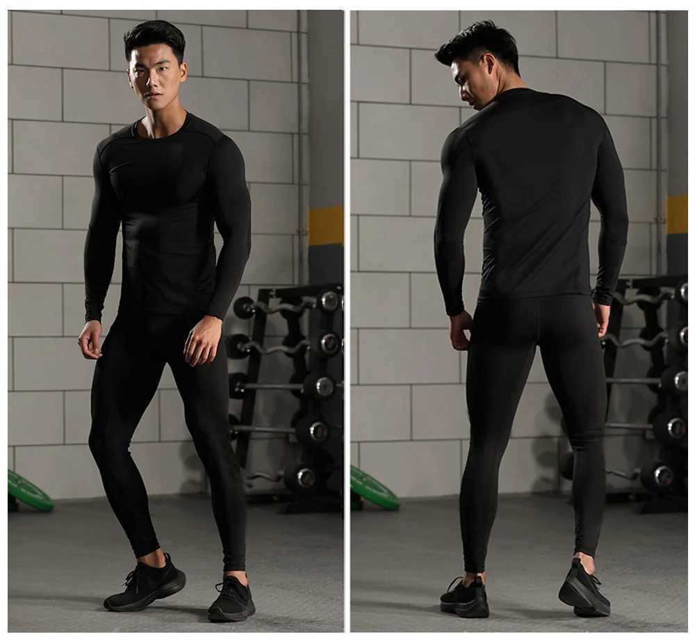Men's Thermal Underwear winter Top quality Long Johns clothing Mens thermal underwear men underwear sets compression training underwear men cloth