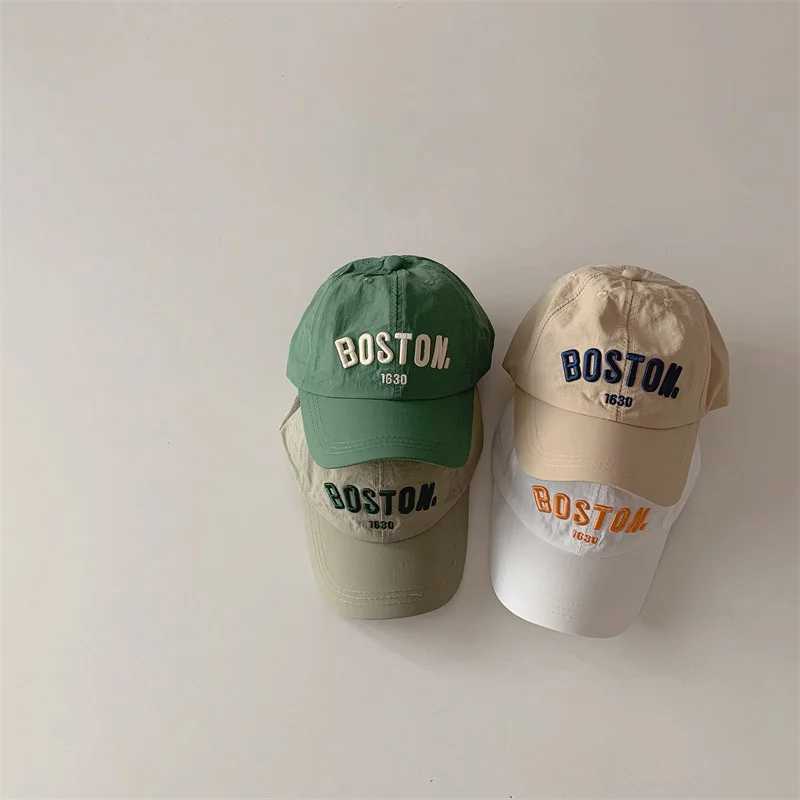 Fashion Letter Children Baseball Cap Summer Quick Drying Sunhat Kids Boys Girls Casual Adjustable Sunscreen Caps LX241018