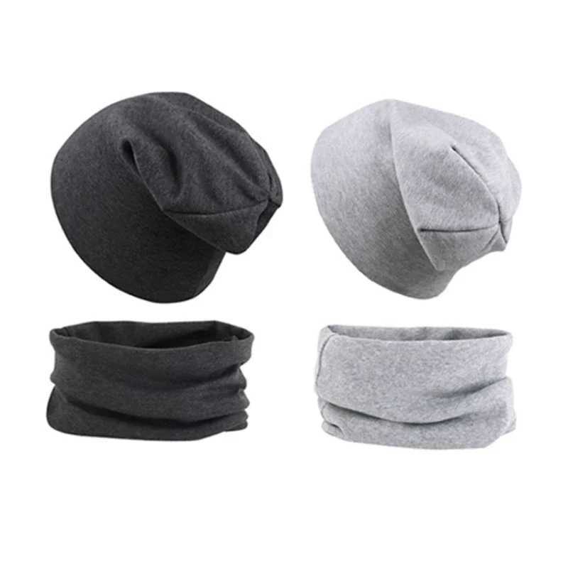 2pcs New Baby Hat Soft Cotton Newborn Bonnet Warm AccessoriesScarf Set Boys Girls Hip Hop Cap Autumn Winter Newborn LX241018