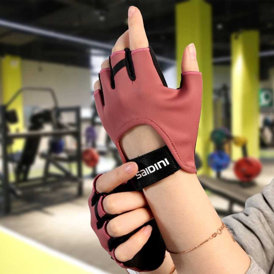 Mens and womens non slip yoga gloves cotton half finger gloves breathable outdoor cycling Pilates sports fishingW241018