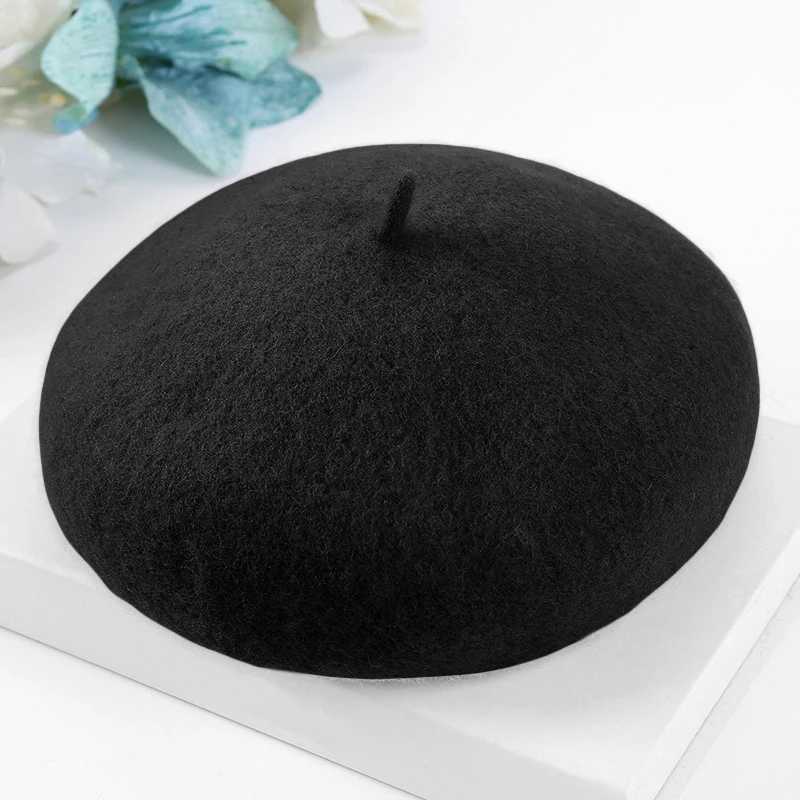 Citgeett Winter Kids Baby Girls Wool Beret Hats Winter Warm Hat Adjustable Hat LX241018